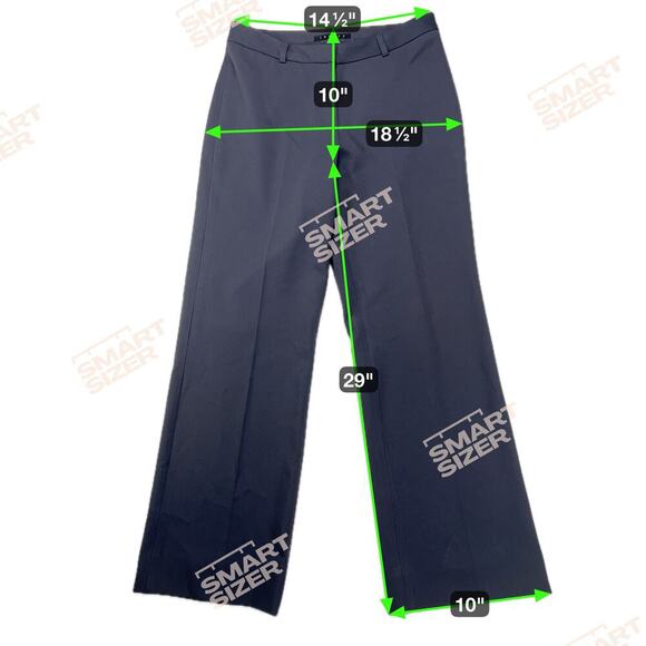 Theory Charcoal Gray Flat Front Pocketless Wide Leg Dress Pants Size 10 - Picture 6 of 9